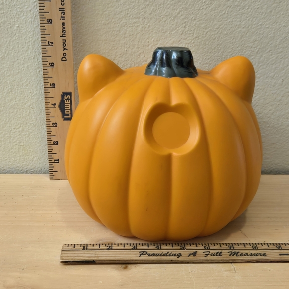 RARE Blow Mold Cat Pumpkin Head Halloween - Picture 7 of 9